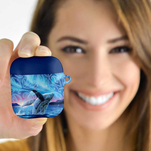 New Zealand Matariki Humpback Whale AirPods Case Paikea Maori New Year Blue Galaxy