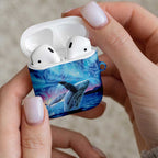 New Zealand Matariki Humpback Whale AirPods Case Paikea Maori New Year Blue Galaxy