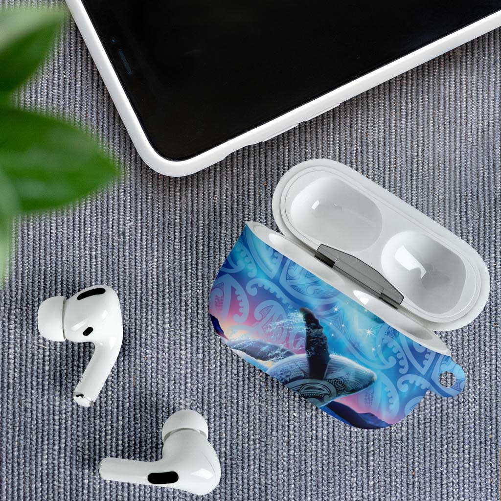New Zealand Matariki Humpback Whale AirPods Case Paikea Maori New Year Blue Galaxy