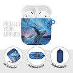 New Zealand Matariki Humpback Whale AirPods Case Paikea Maori New Year Blue Galaxy