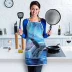 New Zealand Matariki Humpback Whale Apron Paikea Maori New Year Blue Galaxy