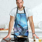 New Zealand Matariki Humpback Whale Apron Paikea Maori New Year Blue Galaxy
