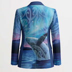 New Zealand Matariki Humpback Whale Blazer Paikea Maori New Year Blue Galaxy