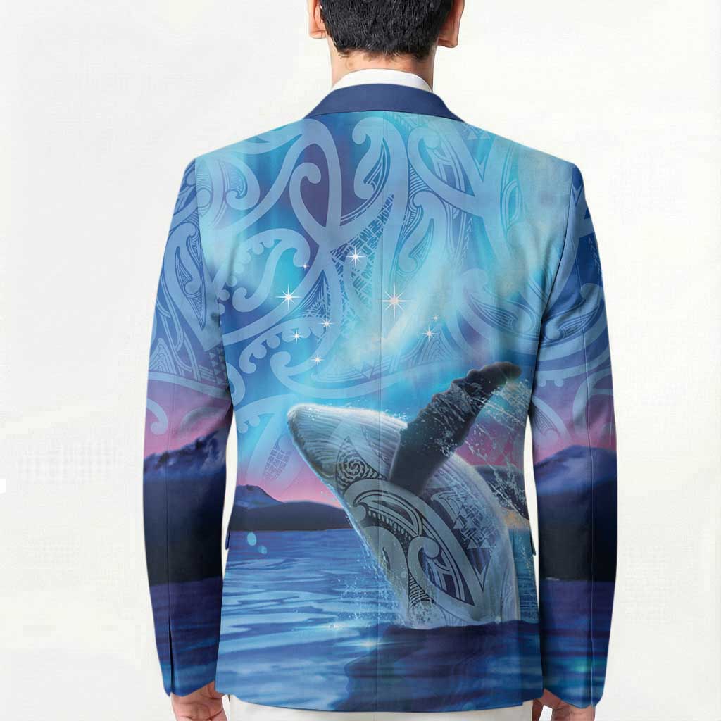 New Zealand Matariki Humpback Whale Blazer Paikea Maori New Year Blue Galaxy