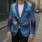 New Zealand Matariki Humpback Whale Blazer Paikea Maori New Year Blue Galaxy