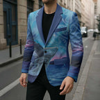 New Zealand Matariki Humpback Whale Blazer Paikea Maori New Year Blue Galaxy
