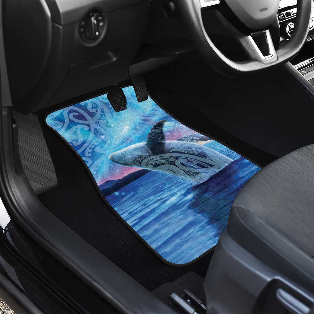 New Zealand Matariki Humpback Whale Car Mats Paikea Maori New Year Blue Galaxy