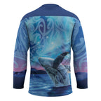 New Zealand Matariki Humpback Whale Hockey Jersey Paikea Maori New Year Blue Galaxy
