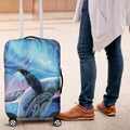 New Zealand Matariki Humpback Whale Luggage Cover Paikea Maori New Year Blue Galaxy