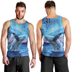 New Zealand Matariki Humpback Whale Men Tank Top Paikea Maori New Year Blue Galaxy