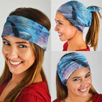 New Zealand Matariki Humpback Whale Neck Gaiter Paikea Maori New Year Blue Galaxy