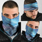 New Zealand Matariki Humpback Whale Neck Gaiter Paikea Maori New Year Blue Galaxy