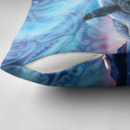 New Zealand Matariki Humpback Whale Pillow Cover Paikea Maori New Year Blue Galaxy