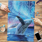 New Zealand Matariki Humpback Whale Puzzle Paikea Maori New Year Blue Galaxy