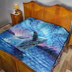 New Zealand Matariki Humpback Whale Quilt Paikea Maori New Year Blue Galaxy