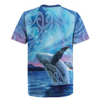 New Zealand Matariki Humpback Whale Rugby Jersey Paikea Maori New Year Blue Galaxy