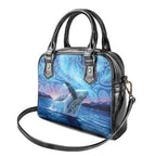 New Zealand Matariki Humpback Whale Shoulder Handbag Paikea Maori New Year Blue Galaxy