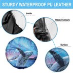 New Zealand Matariki Humpback Whale Spare Tire Cover Paikea Maori New Year Blue Galaxy