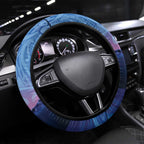 New Zealand Matariki Humpback Whale Steering Wheel Cover Paikea Maori New Year Blue Galaxy