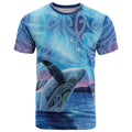 New Zealand Matariki Humpback Whale T Shirt Paikea Maori New Year Blue Galaxy
