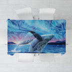 New Zealand Matariki Humpback Whale Tablecloth Paikea Maori New Year Blue Galaxy