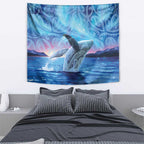 New Zealand Matariki Humpback Whale Tapestry Paikea Maori New Year Blue Galaxy