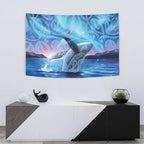 New Zealand Matariki Humpback Whale Tapestry Paikea Maori New Year Blue Galaxy