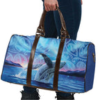 New Zealand Matariki Humpback Whale Travel Bag Paikea Maori New Year Blue Galaxy