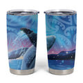 New Zealand Matariki Humpback Whale Tumbler Cup Paikea Maori New Year Blue Galaxy