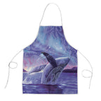 New Zealand Matariki Humpback Whale Apron Paikea Maori New Year Purple Galaxy