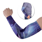 New Zealand Matariki Humpback Whale Arm Sleeves Paikea Maori New Year Purple Galaxy