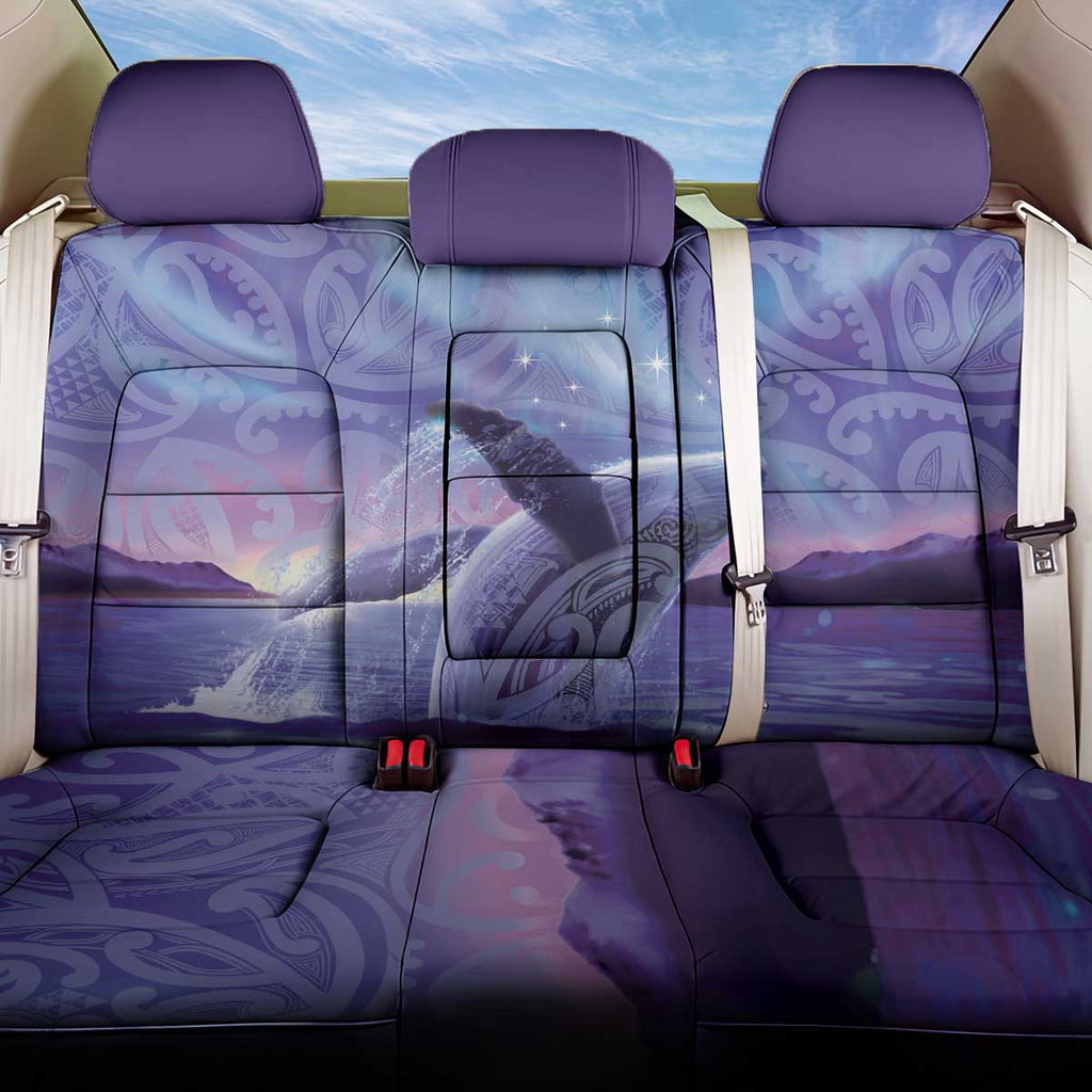 New Zealand Matariki Humpback Whale Back Car Seat Cover Paikea Maori New Year Purple Galaxy