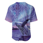 New Zealand Matariki Humpback Whale Baseball Jersey Paikea Maori New Year Purple Galaxy