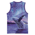 New Zealand Matariki Humpback Whale Basketball Jersey Paikea Maori New Year Purple Galaxy