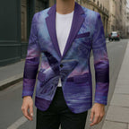 New Zealand Matariki Humpback Whale Blazer Paikea Maori New Year Purple Galaxy