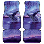 New Zealand Matariki Humpback Whale Car Mats Paikea Maori New Year Purple Galaxy