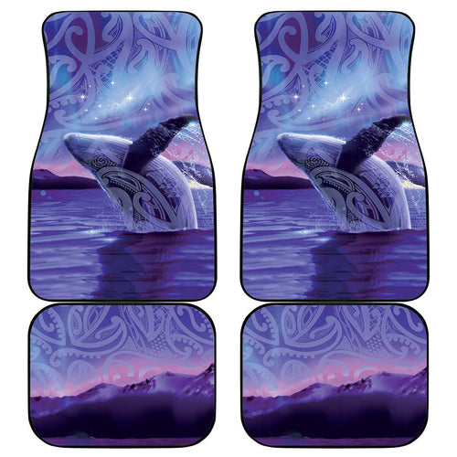New Zealand Matariki Humpback Whale Car Mats Paikea Maori New Year Purple Galaxy