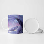 New Zealand Matariki Humpback Whale Ceramic Mug Paikea Maori New Year Purple Galaxy