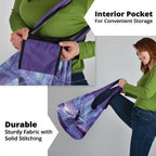 New Zealand Matariki Humpback Whale Grocery Bag Paikea Maori New Year Purple Galaxy