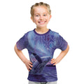 New Zealand Matariki Humpback Whale Kid T Shirt Paikea Maori New Year Purple Galaxy