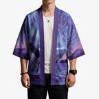 New Zealand Matariki Humpback Whale Kimono Paikea Maori New Year Purple Galaxy