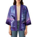 New Zealand Matariki Humpback Whale Kimono Paikea Maori New Year Purple Galaxy