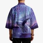 New Zealand Matariki Humpback Whale Kimono Paikea Maori New Year Purple Galaxy