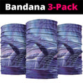 New Zealand Matariki Humpback Whale Neck Gaiter Paikea Maori New Year Purple Galaxy