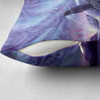 New Zealand Matariki Humpback Whale Pillow Cover Paikea Maori New Year Purple Galaxy