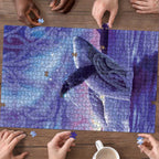 New Zealand Matariki Humpback Whale Puzzle Paikea Maori New Year Purple Galaxy