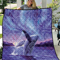 New Zealand Matariki Humpback Whale Quilt Paikea Maori New Year Purple Galaxy