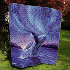 New Zealand Matariki Humpback Whale Quilt Paikea Maori New Year Purple Galaxy