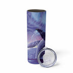New Zealand Matariki Humpback Whale Skinny Tumbler Paikea Maori New Year Purple Galaxy