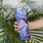 New Zealand Matariki Humpback Whale Skinny Tumbler Paikea Maori New Year Purple Galaxy